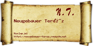 Neugebauer Teréz névjegykártya
